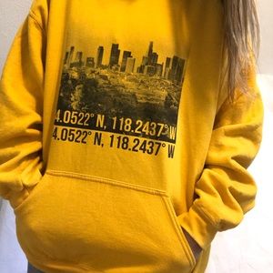 Oversize yellow hoodie